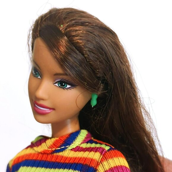 Barbie Beach Teresa Surf’s Up Fashion Doll 2008 L9546 Flat Feet Restyled OOAK - Picture 5 of 8